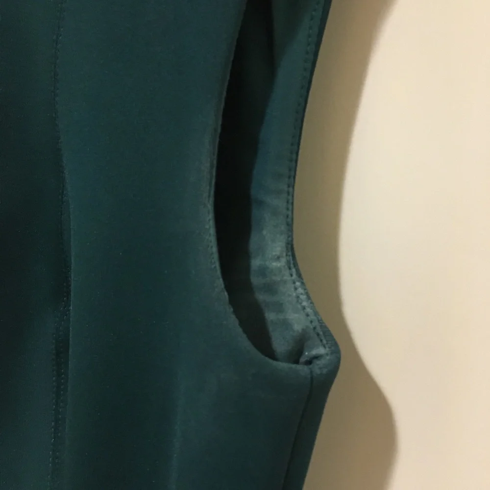 Shoshanna Teal Ponte Knit Sheath Dress 6 Career